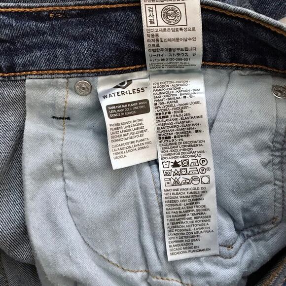 Levi's NWOT 514 Medium Wash Straight Jeans Men 33 x 32 - Picture 8 of 8